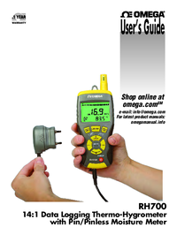Thumbnail of document Manual - RH700 Multi-Functional Thermo-Hygrometer Data Logger